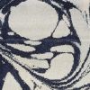 5' X 7' Blue And Ivory Abstract Area Rug