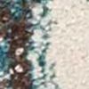 5' X 8' Ivory And Teal Abstract Area Rug