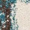 5' X 8' Ivory And Teal Abstract Area Rug