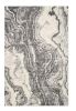 3' X 5' Gray And Ivory Abstract Area Rug