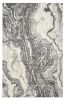 7' X 9' Gray And Ivory Abstract Area Rug