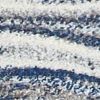 7' X 10' Blue And Beige Abstract Area Rug