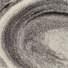 3' X 5' Ivory Black And Gray Abstract Area Rug