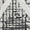5' X 8' Cream And Charcoal Geometric Area Rug