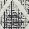 5' X 8' Cream And Charcoal Geometric Area Rug