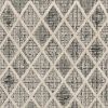 8' X 11' Cream And Charcoal Geometric Area Rug