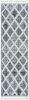 9' X 13' Cream And Charcoal Geometric Area Rug