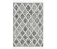 9' X 13' Cream And Charcoal Geometric Area Rug