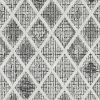 9' X 13' Cream And Charcoal Geometric Area Rug