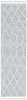8' Gray and Ivory Abstract Runner Rug