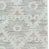 8' Beige and Ivory Geometric Runner Rug