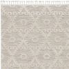 8' X 11' Ivory Beige Diamond Area Rug