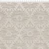 8' X 11' Ivory Beige Diamond Area Rug