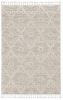 9' X 13' Beige and Ivory Geometric Area Rug