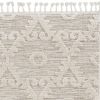 9' X 13' Beige and Ivory Geometric Area Rug