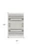 8' X 11' Gray And Ivory Abstract Area Rug