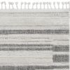 8' X 11' Gray And Ivory Abstract Area Rug