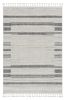 8' X 11' Gray And Ivory Abstract Area Rug