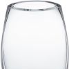 8" Clear Oval Crystal Glass Table Vase
