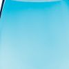 8" Aqua Blue And Clear Oval Lead Free Crystal Table Vase