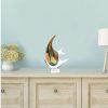 17" Red and Yellow Murano Glass Fish Figurine Tabletop Sculpture