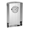5" Silver Crystal Table Clock