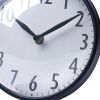 Blue Metal Glass Dome Desk   Table Clock