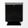 11" Black Fabric Table Clock