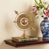 8" Bronze Metal Armillary Sphere Tabletop Sculpture