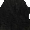 5' X 8' Black Shag Hand Knotted Area Rug