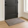 3' X 5' Gray Shag Hand Knotted Area Rug