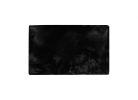 3' X 5' Black Faux Fur Area Rug