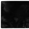 3' X 5' Black Faux Fur Area Rug