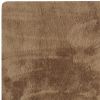 3' X 5' Taupe Shag Hand Knotted Area Rug