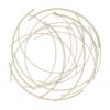 26" Gold Metal Abstract Round Hanging Wall Art Decor