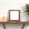 6" x 6" Brown Solid Wood Tabletop Picture Frame