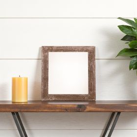 6" x 6" Brown Solid Wood Tabletop Picture Frame
