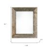 8.5" x 11" Gray Solid Wood Tabletop Picture Frame