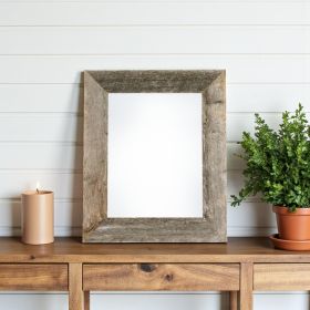 8.5" x 11" Gray Solid Wood Tabletop Picture Frame