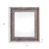 22" x 28" Gray Solid Wood Hanging Picture Frame