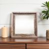 12" x 12" Gray Solid Wood Tabletop Picture Frame