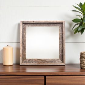 12" x 12" Gray Solid Wood Tabletop Picture Frame