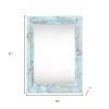 11" x 17" Blue Solid Wood Hanging Picture Frame
