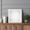 12" x 12" White Solid Wood Tabletop Picture Frame