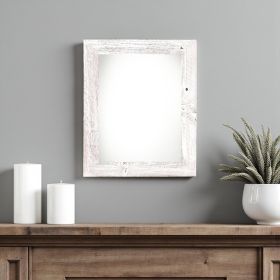 11" x 14" White Solid Wood Hanging Picture Frame