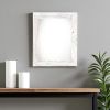 9" x 12" White Solid Wood Hanging Picture Frame