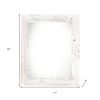 8" x 8" White Solid Wood Tabletop Picture Frame