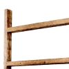 72" X 18" Gray Wood Hanging Dimensional Sculpture
