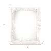 6" x 6" White Solid Wood Tabletop Picture Frame