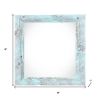 6" x 6" Blue Solid Wood Tabletop Picture Frame
